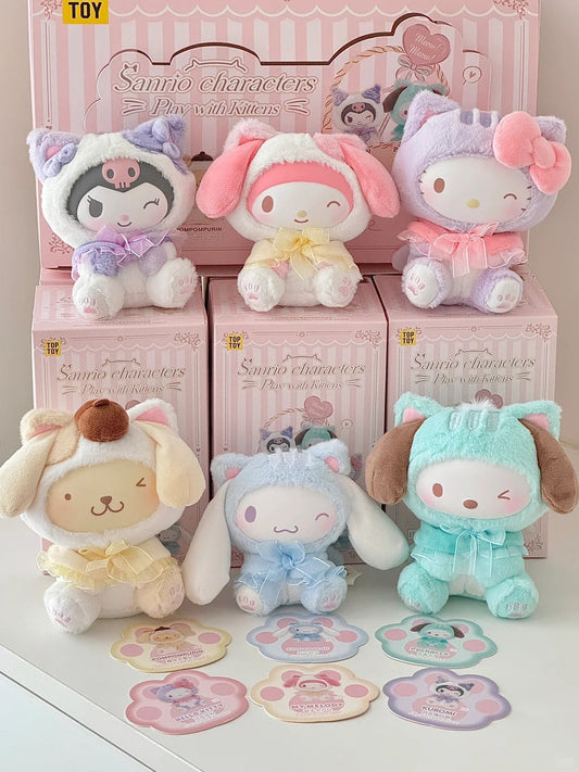 Family Kitten Series Plush Ornament Blind Box