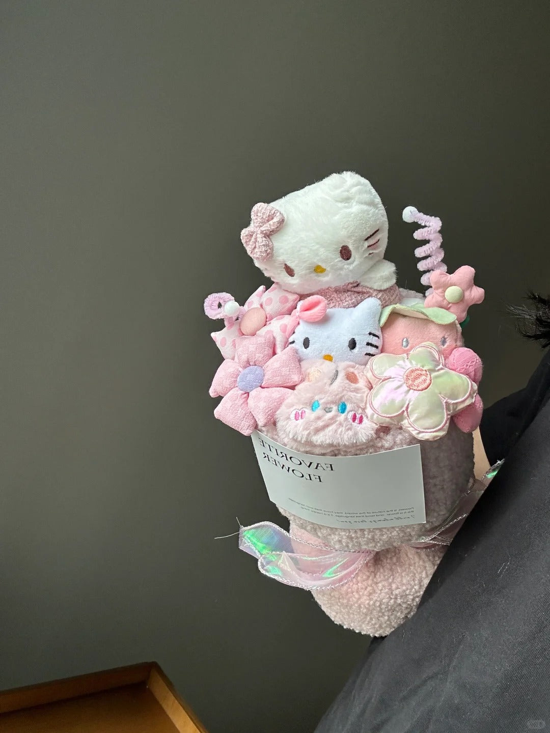 Bouquet de fleurs en peluche Kawaii