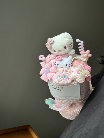 Bouquet de fleurs en peluche Kawaii