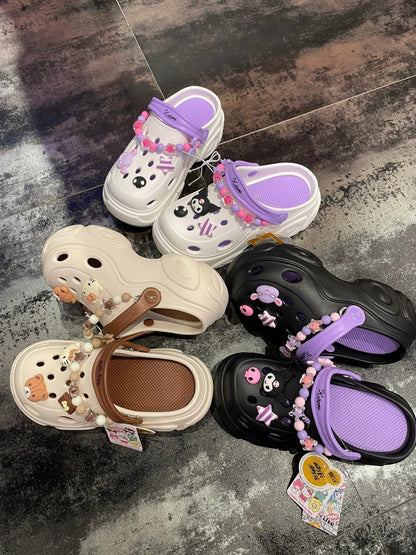 Kawaii Clogs Plateauschuhe Sandale