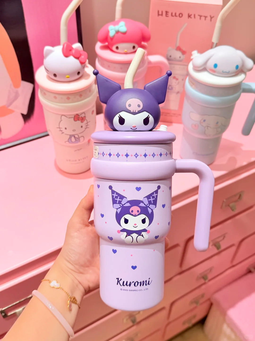 Tumbler Cup 700ml Stainless Handle Steel Insulated Lid with