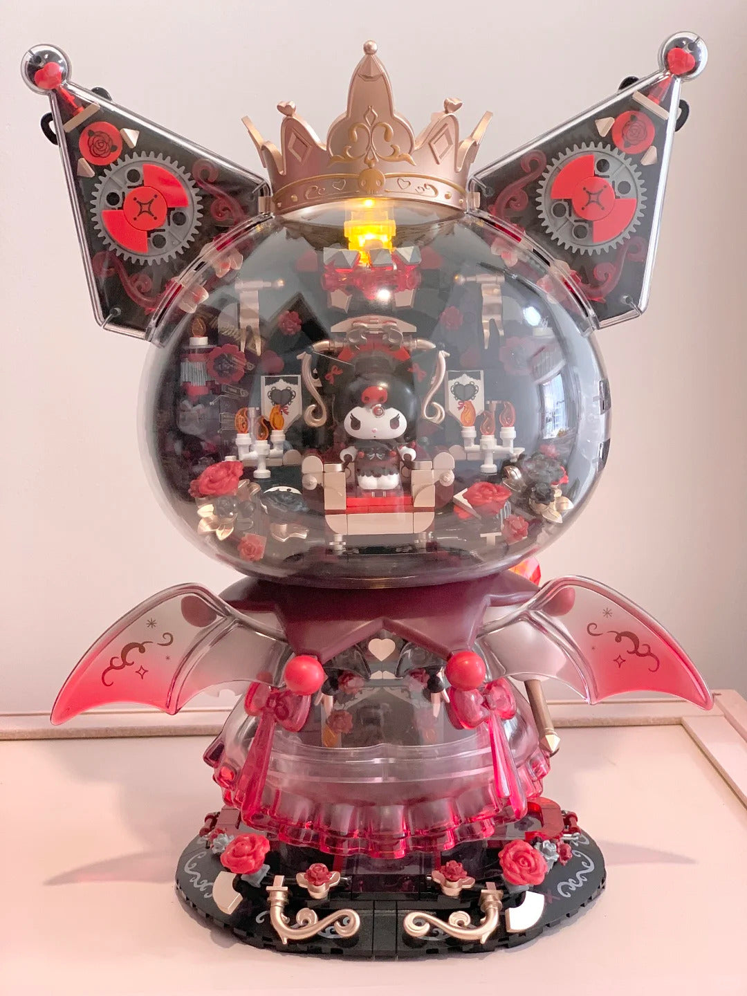 450+Pcs Night Blocks Dark Figure Building Kuromi Castle