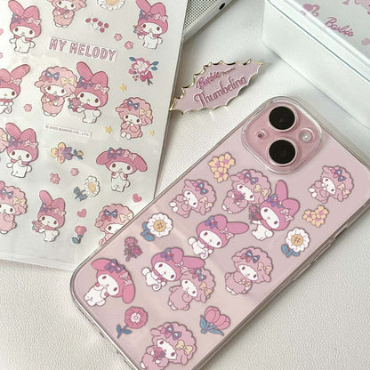 Coque de téléphone Melo en forme de cœur rose KI391