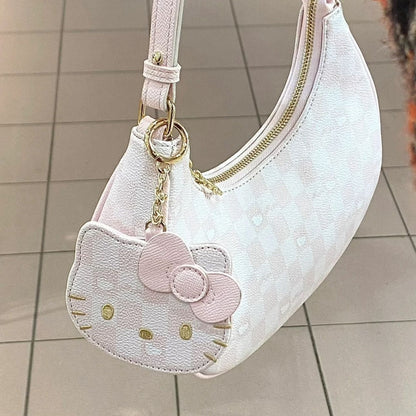 Sac à main à carreaux Pink Kitty SK365