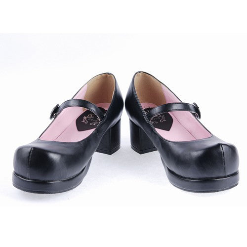 Minimalist Strap Platform Shoes for Lolita Fashion