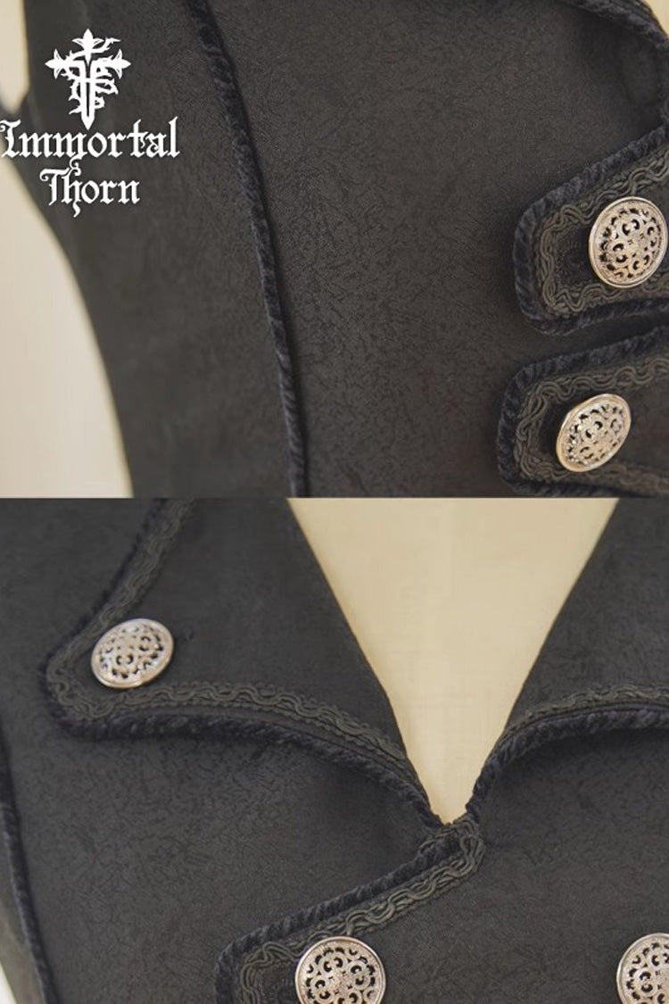 Moonlit Night Prince Vest with Lace Elegance