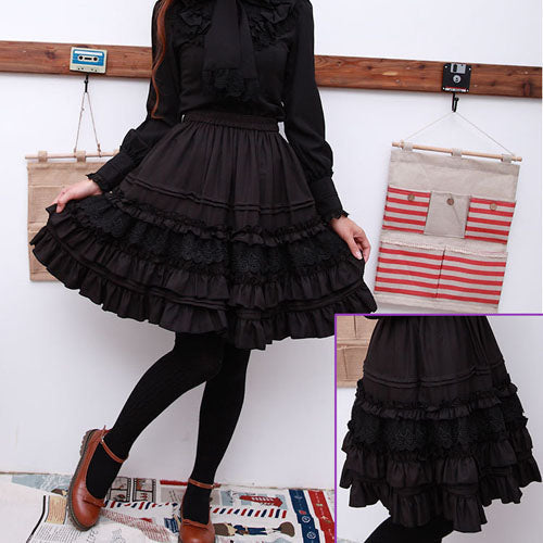 Vintage Palace Cambric Chiffon Lolita Petticoat