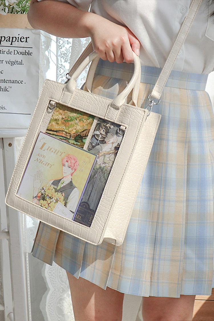 Transparent Chain Gothic Itabag in Black