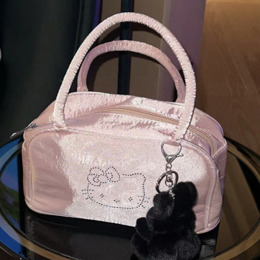 Süße rosa Toast Handtasche KI505