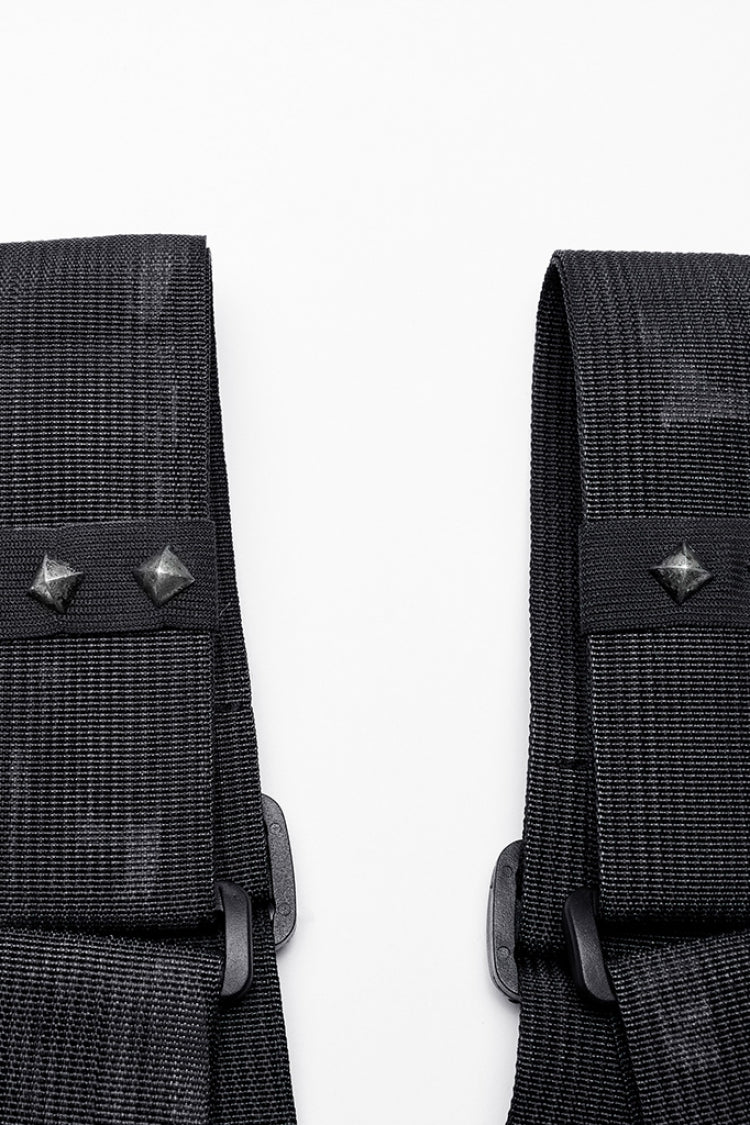 Post-Apocalyptic Skull Shoulder Bag with Rivets - Gothic Edge