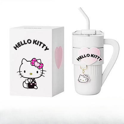 Niedliche Kitty Thermos Doppel-Trinkbecher KI543