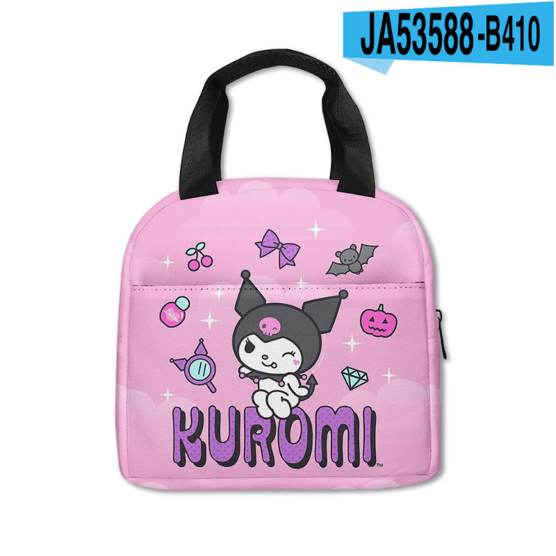 Sac de pique-nique imprimé Kawaii Kuro KI600