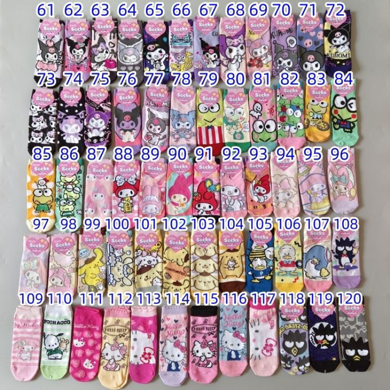 Cartoon Anime Socks - Lovesickdoe