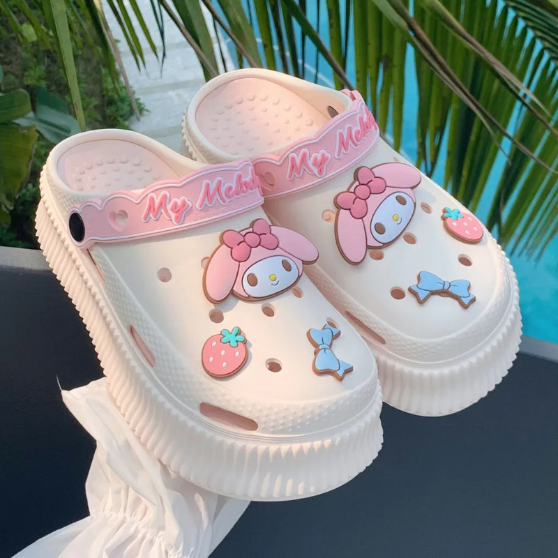 Schöne Kawaii warme Plüschschuhe mit Löchern - Kimi