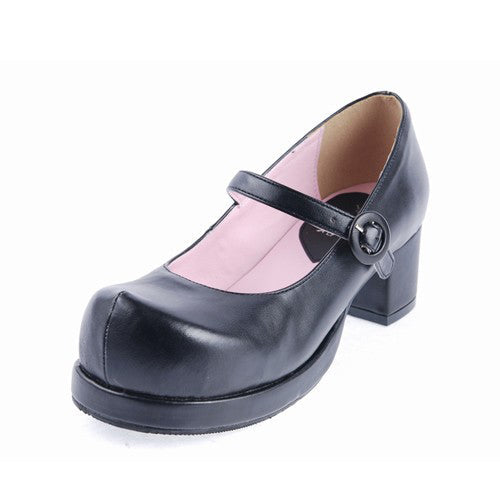Minimalist Strap Platform Shoes for Lolita Fashion