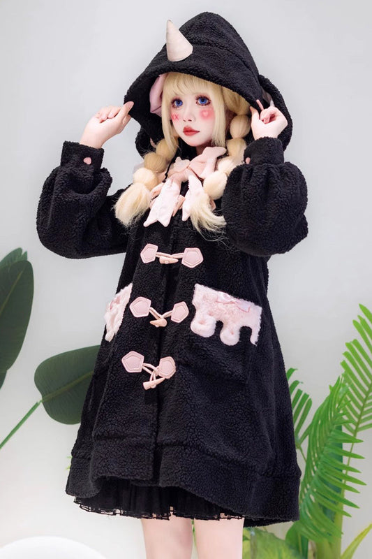 Unicorn Bowknot Long Coat with Long Sleeves for Sweet Lolita Style