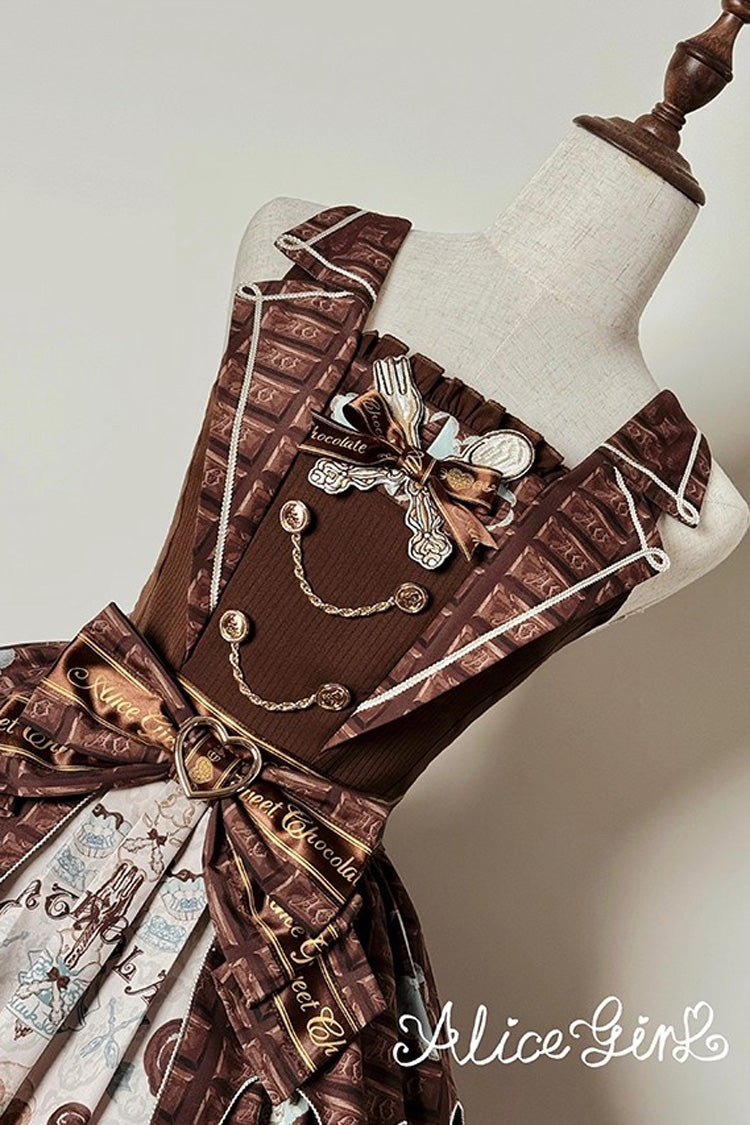 Sweet Lolita JSK Dress with Bowknot and Print