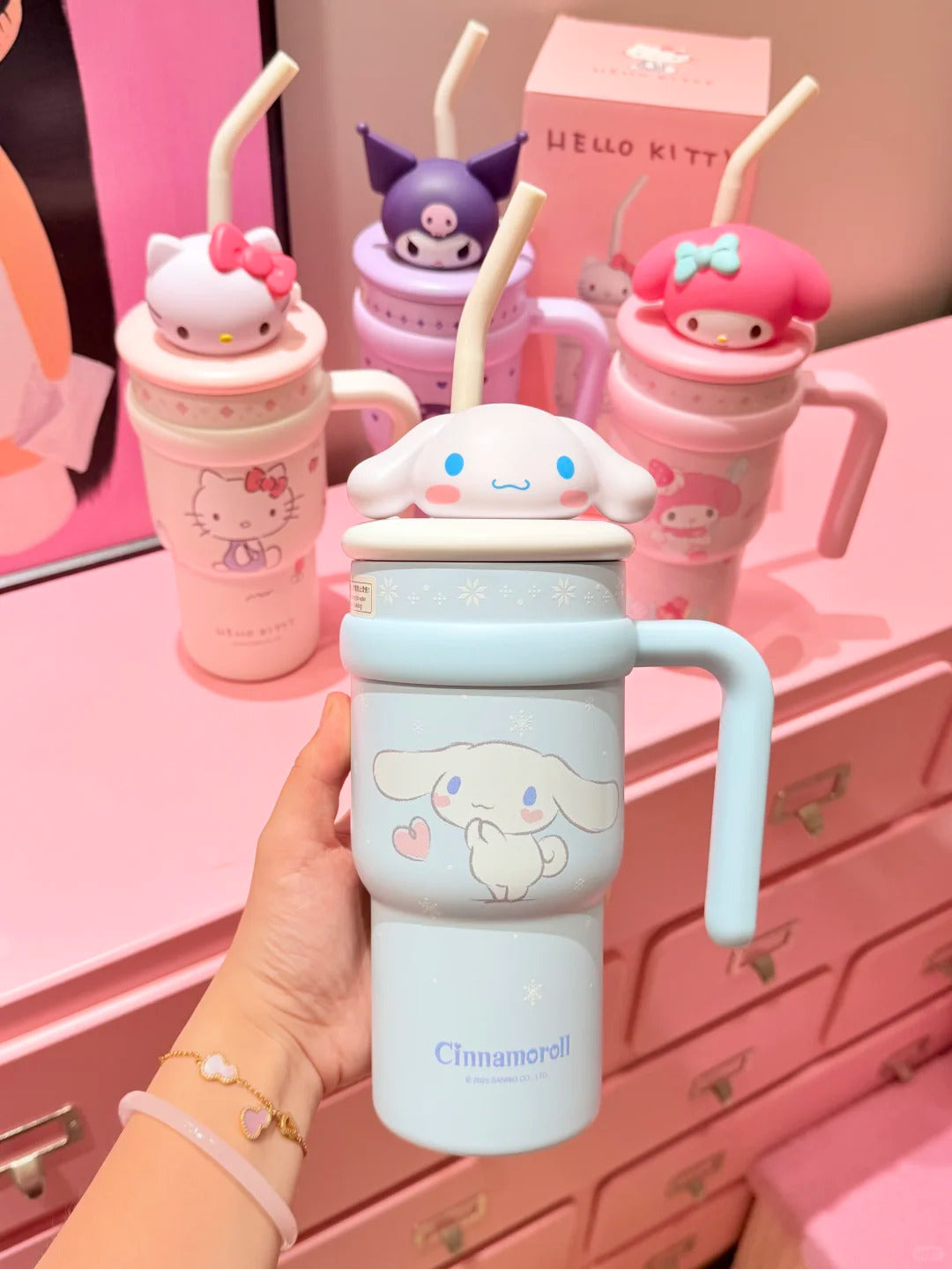 Tumbler Cup 700ml Stainless Handle Steel Insulated Lid with