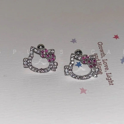 Sparkling Kitty Whisper Ear Cuff Set