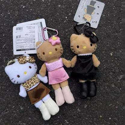 Kitty Chanel-Style Plush Charm