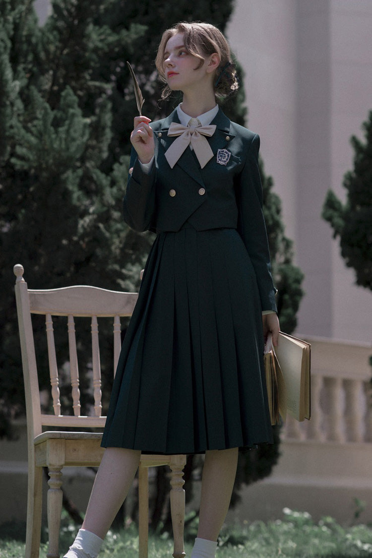 Emerald Artemis Sweet College Style Elegant Lolita Jumper Gown