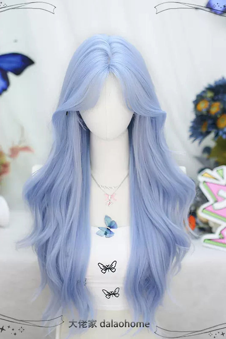 Azure Sweet Lolita Long Curly Wig
