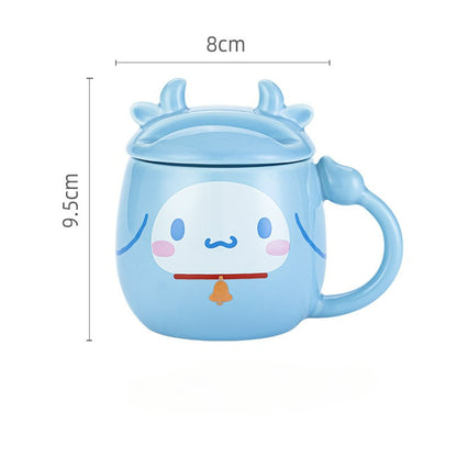 Tasse à café avec personnage de dessin animé charmant KI339