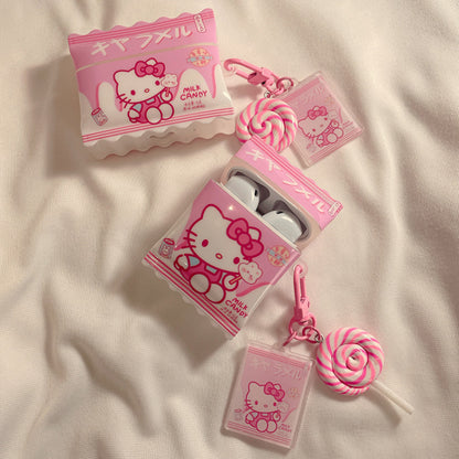 Pinke Kitty Candy Airpods-Hülle - Lovesickdoe