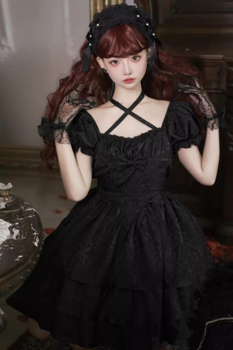 Princess Ruffle Bowknot Gothic Dress