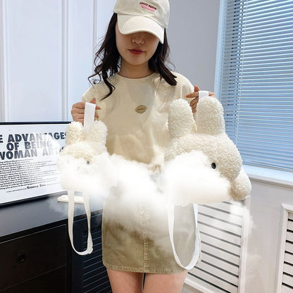 Sac à bandoulière en peluche lapin kawaii - Lovesickdoe