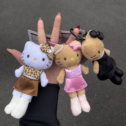 Kitty Chanel-Style Plush Charm