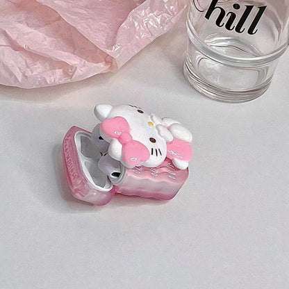 Airpods-Hülle mit Kätzchen-Rosa