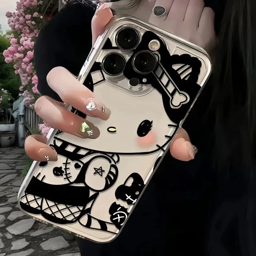 Kitty Kuro Dark Angel Transparent Phone Case