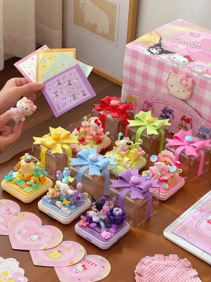 Fingertip Ring box flower star wish building blocks blind box