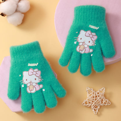 Cartoon Knitted Gloves KI314