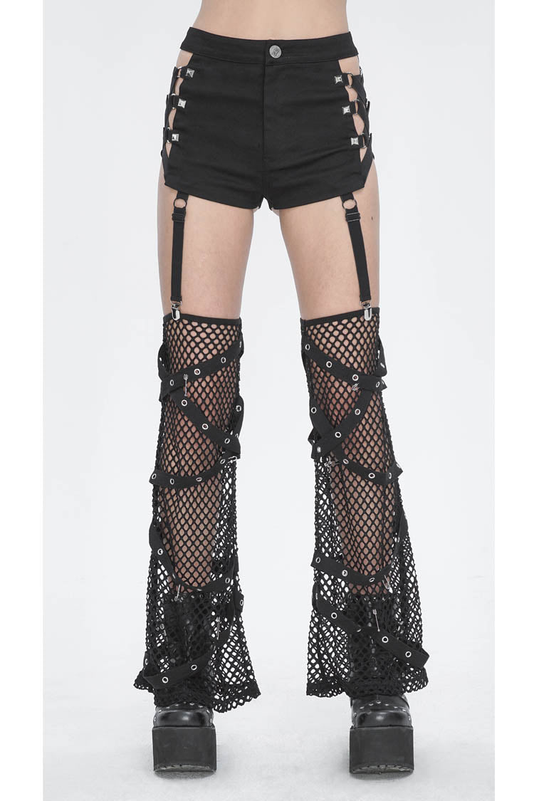 Steampunk Shorts with Side Cutout Design