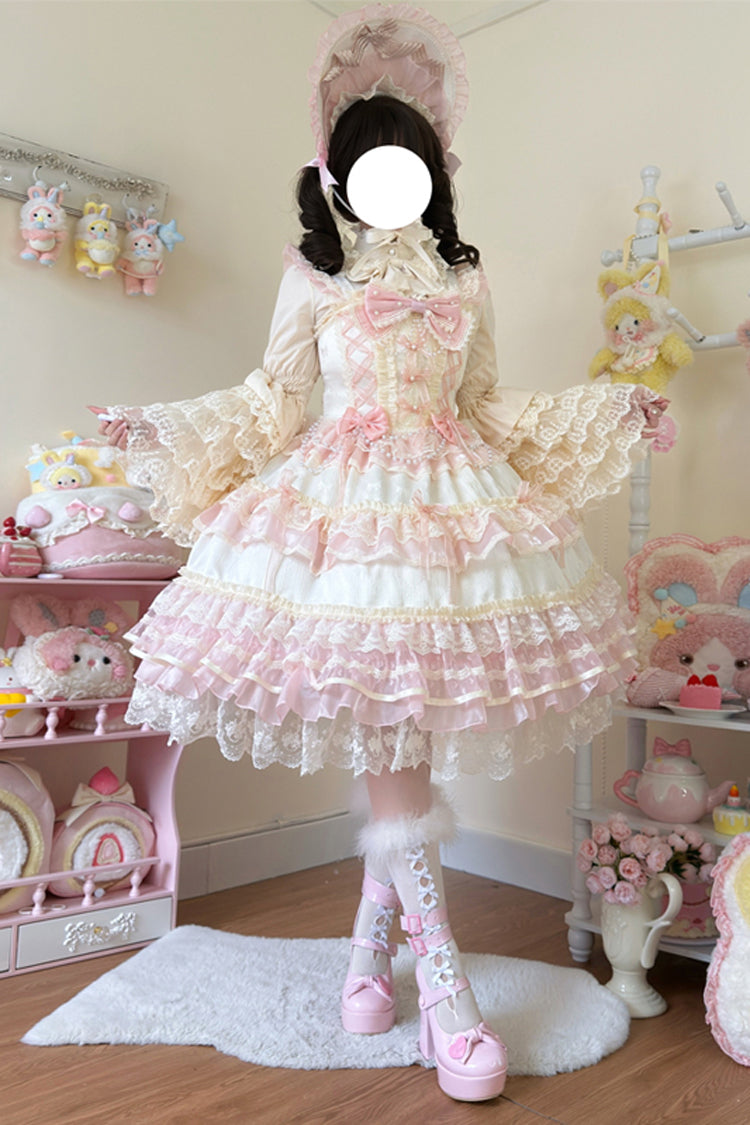 Star Love Song Ruffle Hanayome Bowknot Lace Sweet Lolita Jsk Dress