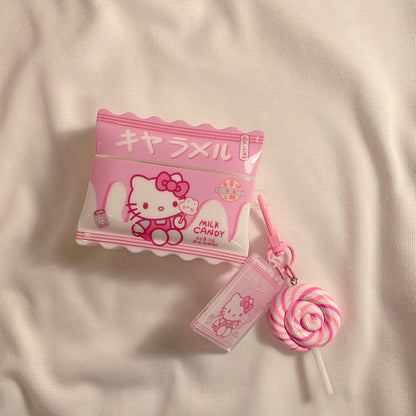 Pinke Kitty Candy Airpods-Hülle - Lovesickdoe