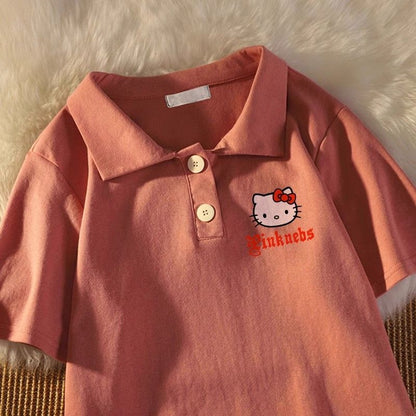 Kitty Cute Polo Shirt Top KI720