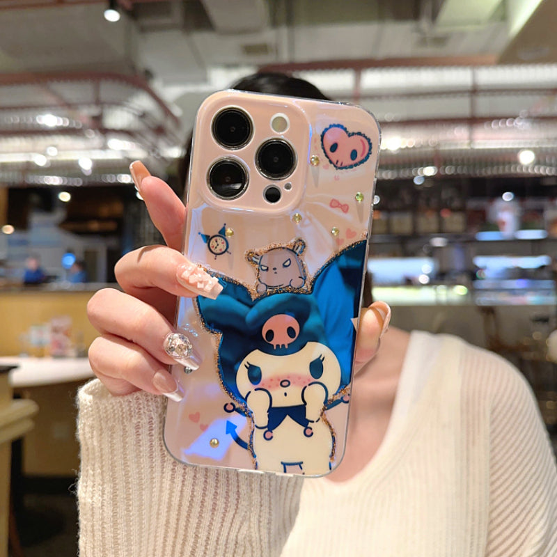 Cartoon Rhinestones Phone Case KI490