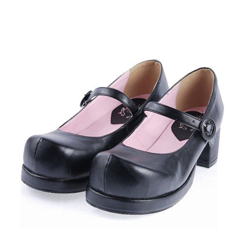 Minimalist Strap Platform Shoes for Lolita Fashion