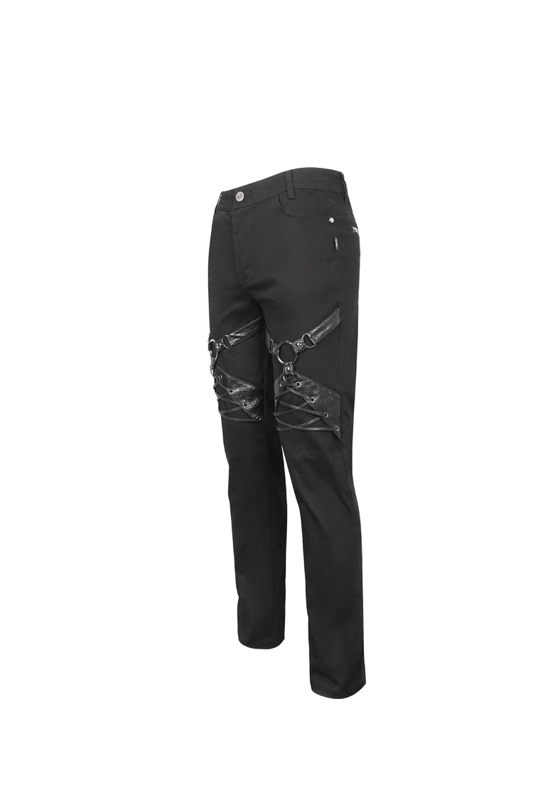 Midnight Punk Trousers with Buckle Accents