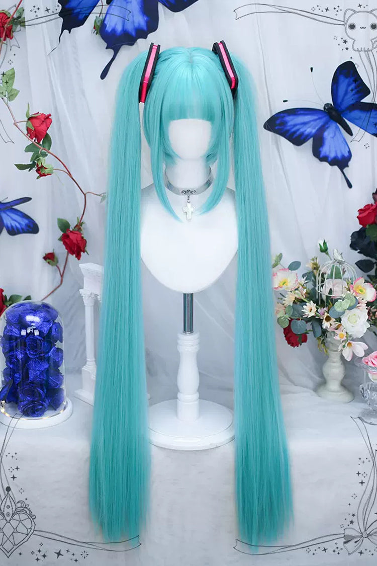 Emerald Double Ponytail Long Straight Sweet Lolita Wig