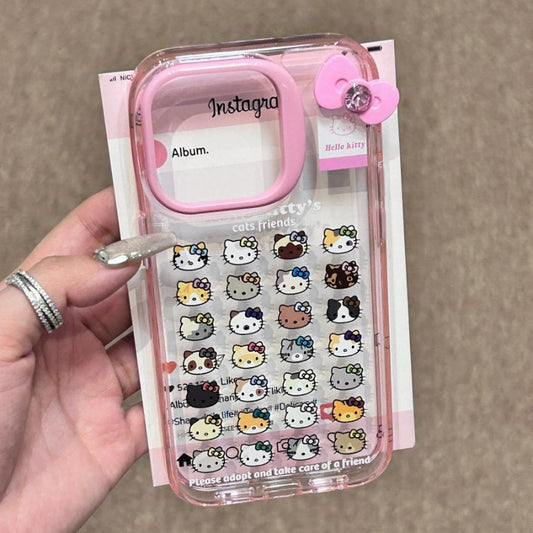 Cartoon Full Mini Kitty Pink Phone Case KI557