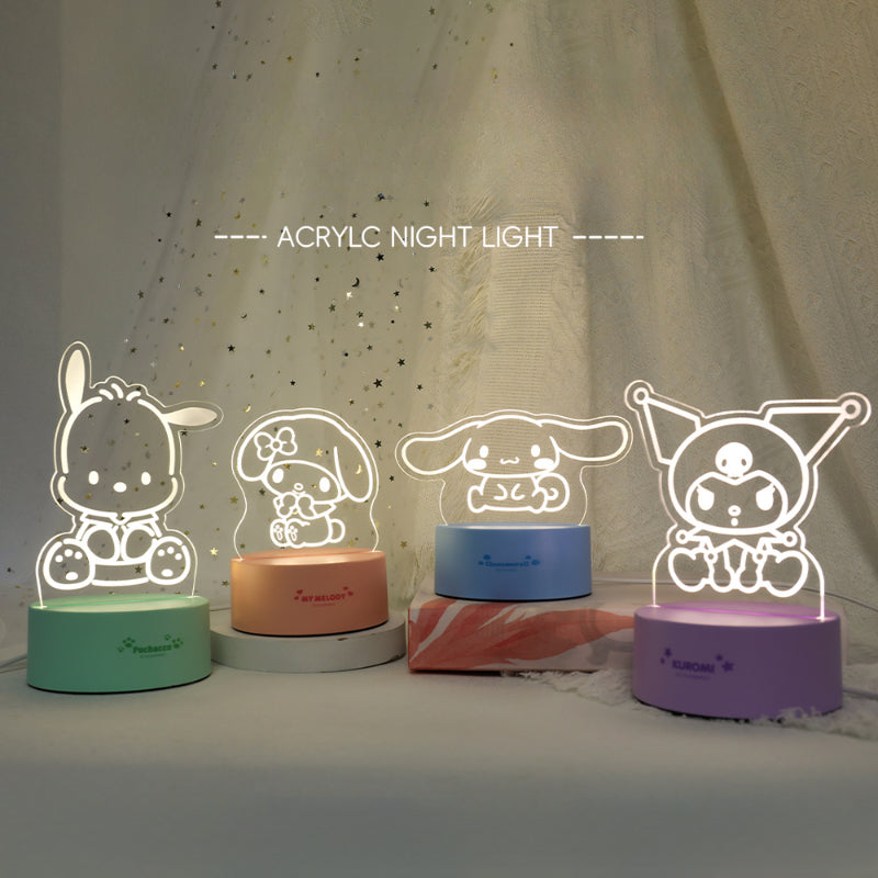 Cartoon Acrylic Nightlight - Lovesickdoe