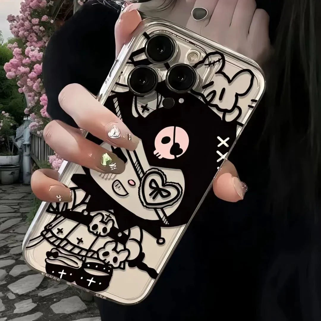 Kitty Kuro Dark Angel Transparent Phone Case