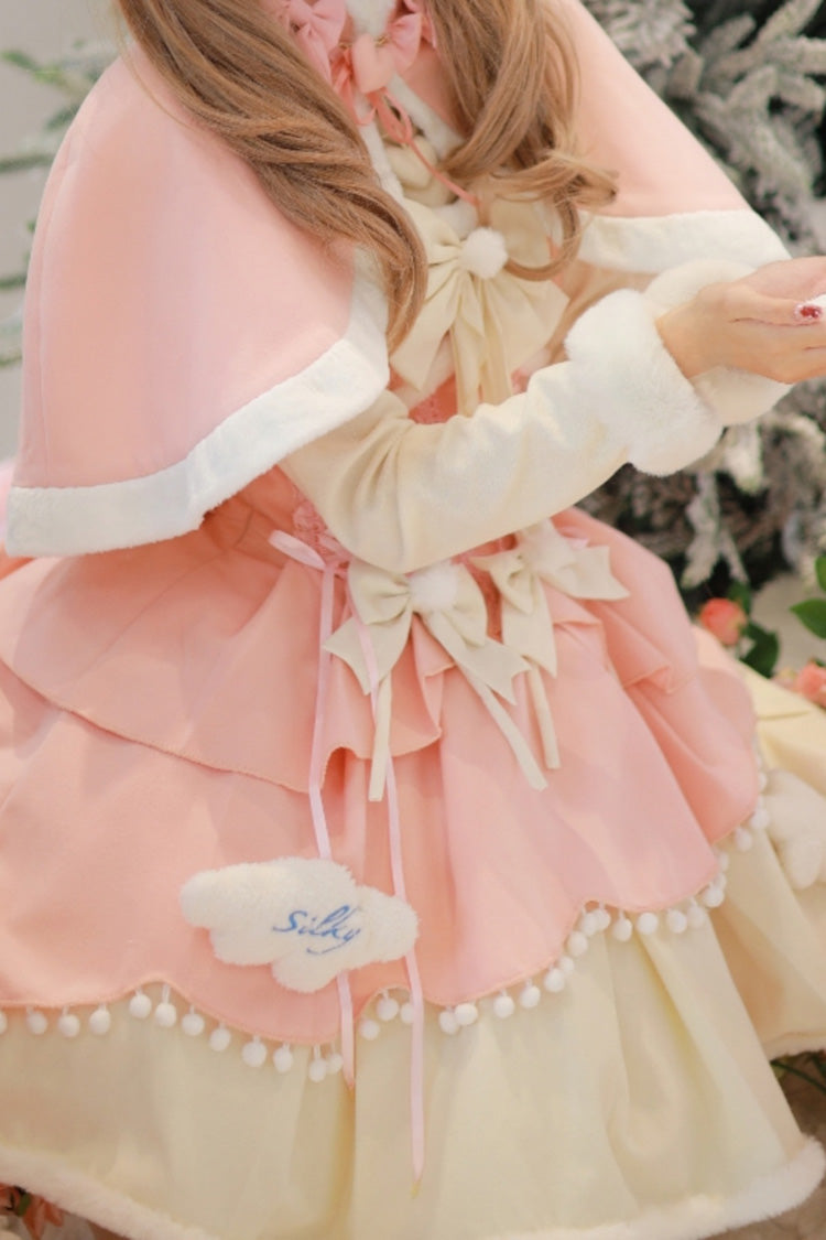 Charming Layered Bow Autumn Winter Princess JSK - Sweet Lolita 3 Shades