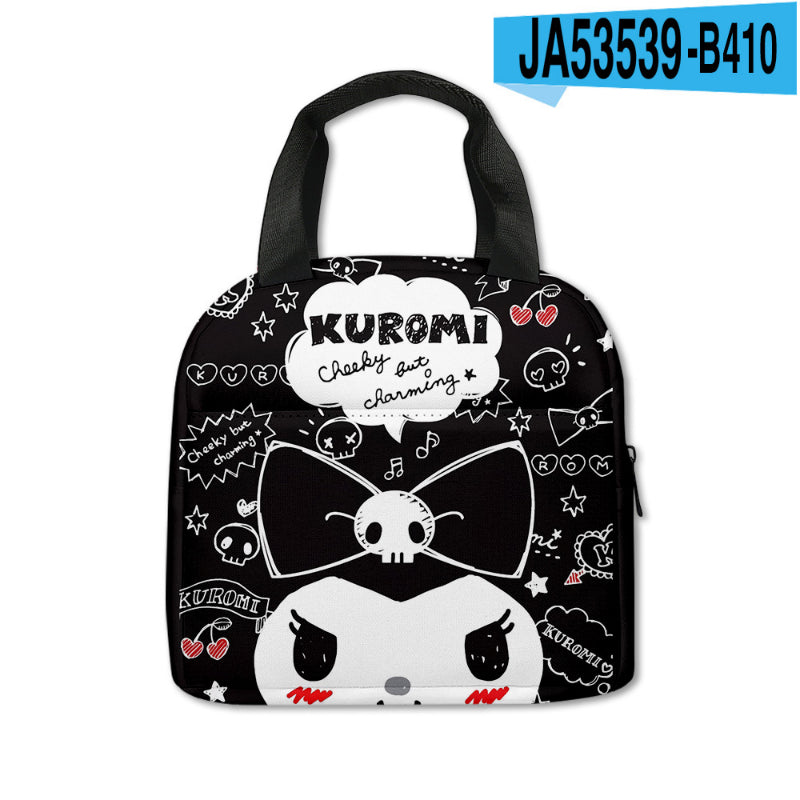 Sac de pique-nique imprimé Kawaii Kuro KI600