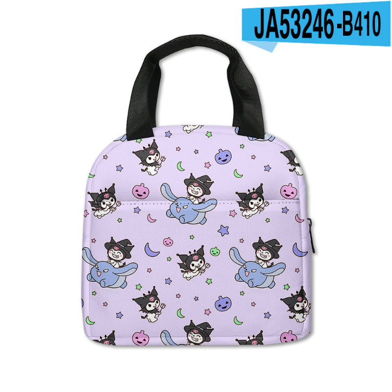 Sac de pique-nique imprimé Kawaii Kuro KI600