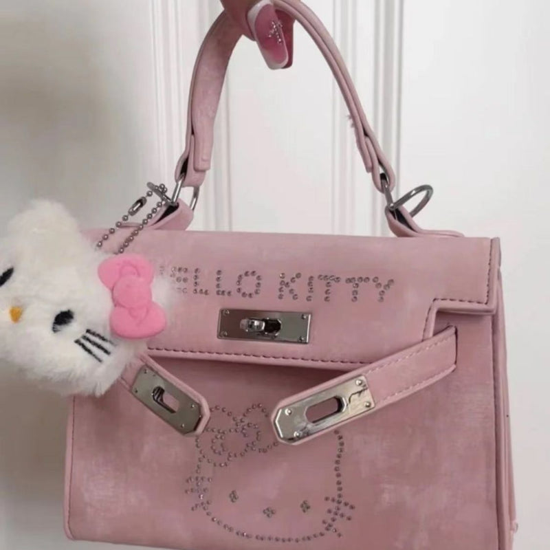 Sac messager rose Kitty Diamond KI562